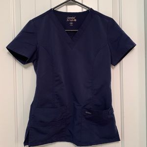 Sanibel Scrub Top For Women Navy Size XS